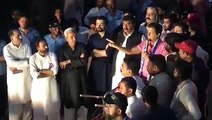 Chairman Imran Khan addressing workers at Banigala.