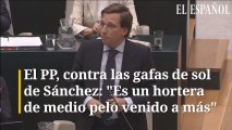 El PP arremete contra las gafas de sol de Sánchez