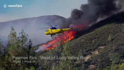 Firefighters continue to battle growing Pawnee Fire in Northern California