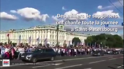 Coupe du monde : Les supporters argentins défilent bruyamment à Saint-Petersbourg