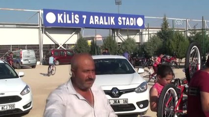 Kilis'te Çocukların Bisiklet Sevinci
