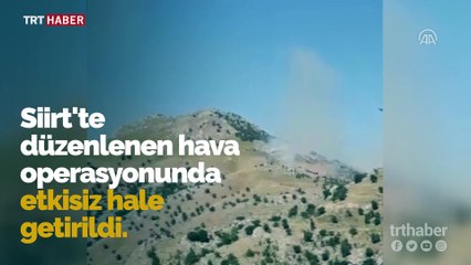 Siirt'te 3 PKK'lı teröristin etkisiz hale getirildiği operasyondan görüntüler