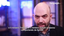 SAVIANO  Salvini e Toninelli si stanno comportando da BANDITI......LITALIA