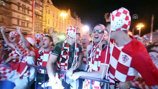 Hırvat taraftarların Dünya Kupası coşkusu - ZAGREB