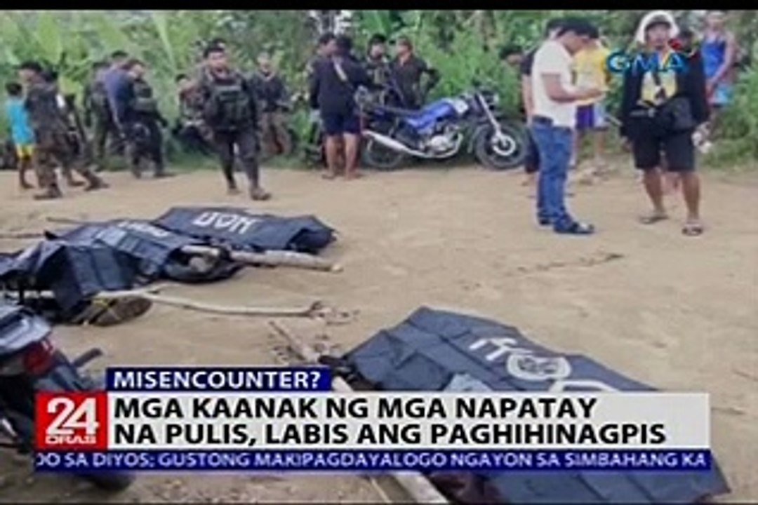 Mga kaanak ng mga napatay na pulis, labis ang paghihinagpis