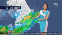 [날씨] 충청·남부 강한 비, 남부 국지성 호우 조심
