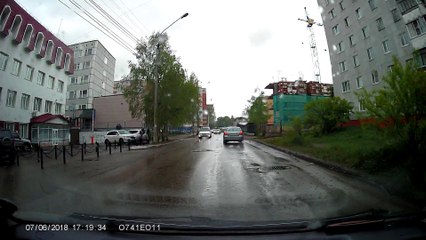 Invisible Pole Knocks Child into Street