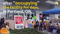 Occupy protesters took over an ICE field office in Portland. Similar encampments are popping up in L.A. and NYC.