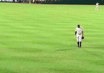 Yankees Outfielder Aaron Judge Plays Catch With Young Fan in the Stands