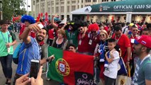 Momentos durante e depois do Portugal-Marrocos