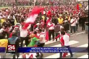 Hinchas animan el último partido de la Selección en el Mundial 2018