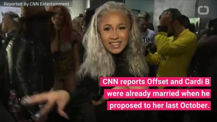 Cardi B And Offset Were Married Before He 'Proposed'