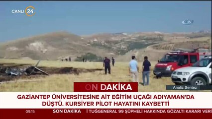 Kursiyer pilot hayatını kaybetti