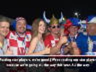 Fan colour - 'Croatia can win the title!'