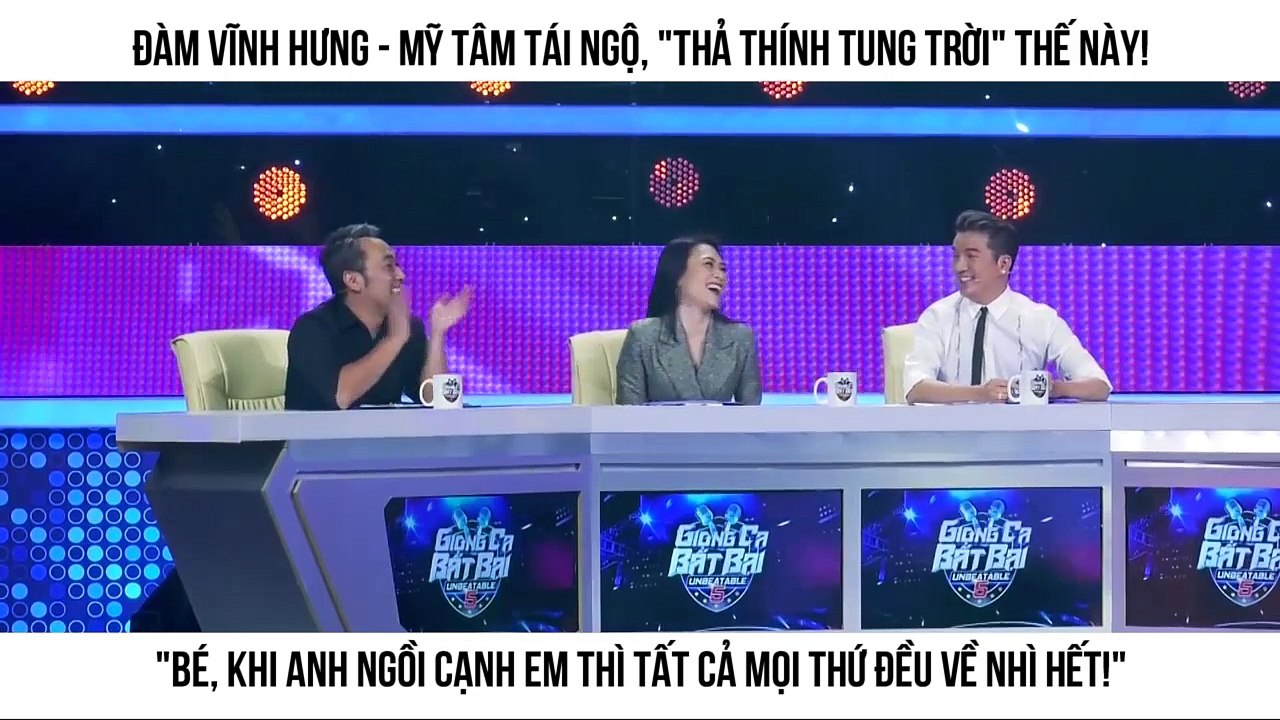 Đàm Vĩnh Hưng - Mỹ Tâm tái ngộ, "thả thính tung trời" thế này! "Bé, khi anh ngồi cạnh em thì tất cả mọi thứ đều về nhì hết!"