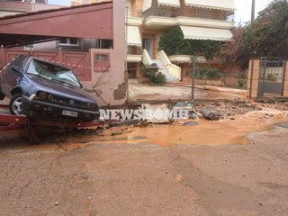 Μάνδρα Ιούνιος 2018: Καταστροφή και πλημμύρες
