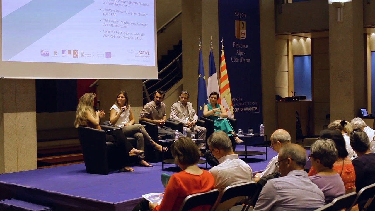 Table Ronde : Qui sont les entrepreneurs engagés ? Assemblée générale France Active PACA , Marseille, 14 juin 2018 (Partie 1)