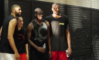 Pick Up Game Pro avec Serge Ibaka, Nicolas Batum, Andrew Albicy, Sylvain Francisco, Lisa Berkani, Moustapha Fall...