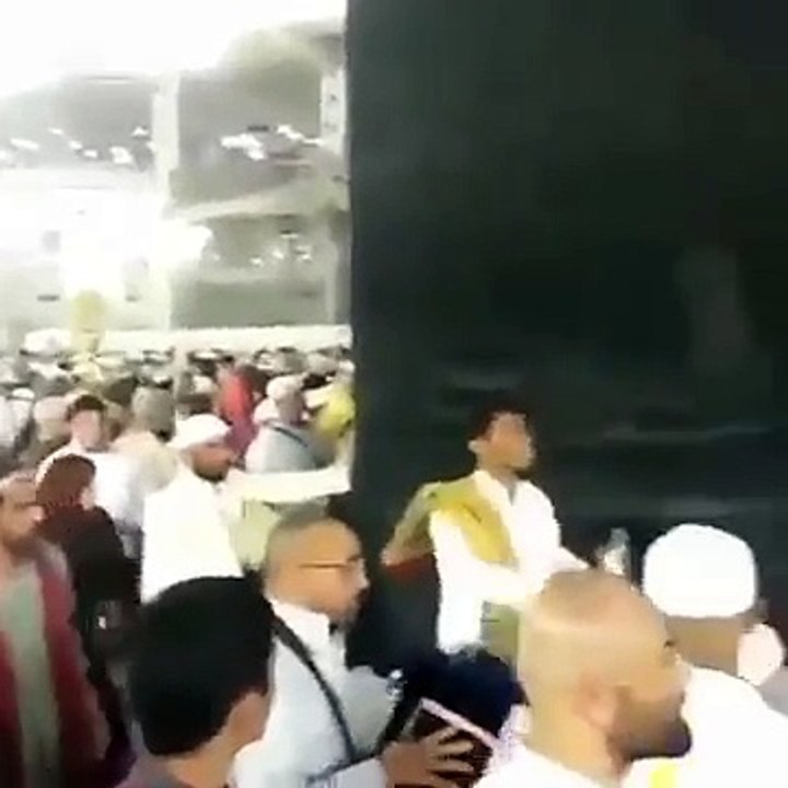 Man throwing Petrol on Kaaba, trying to burn it caught by the mob