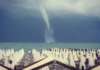 Waterspout Spotted Off Beach on Adriatic