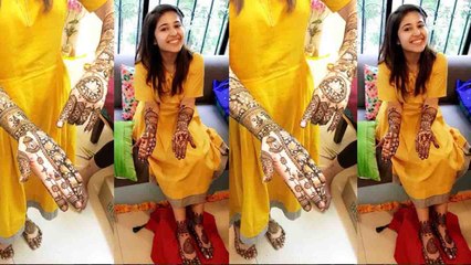 Shweta Tripathi FLAUNTS her MEHENDI in yellow dress । Boldsky