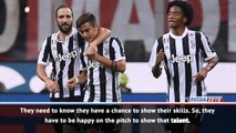 Colombia's Cuadrado urges Juve teammates Higuain and Dybala to impress for Argentina