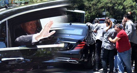 Cumhurbaşkanı Erdoğan, Yol Kenarında Bekleyen Vatandaşlarla Sohbet Etti