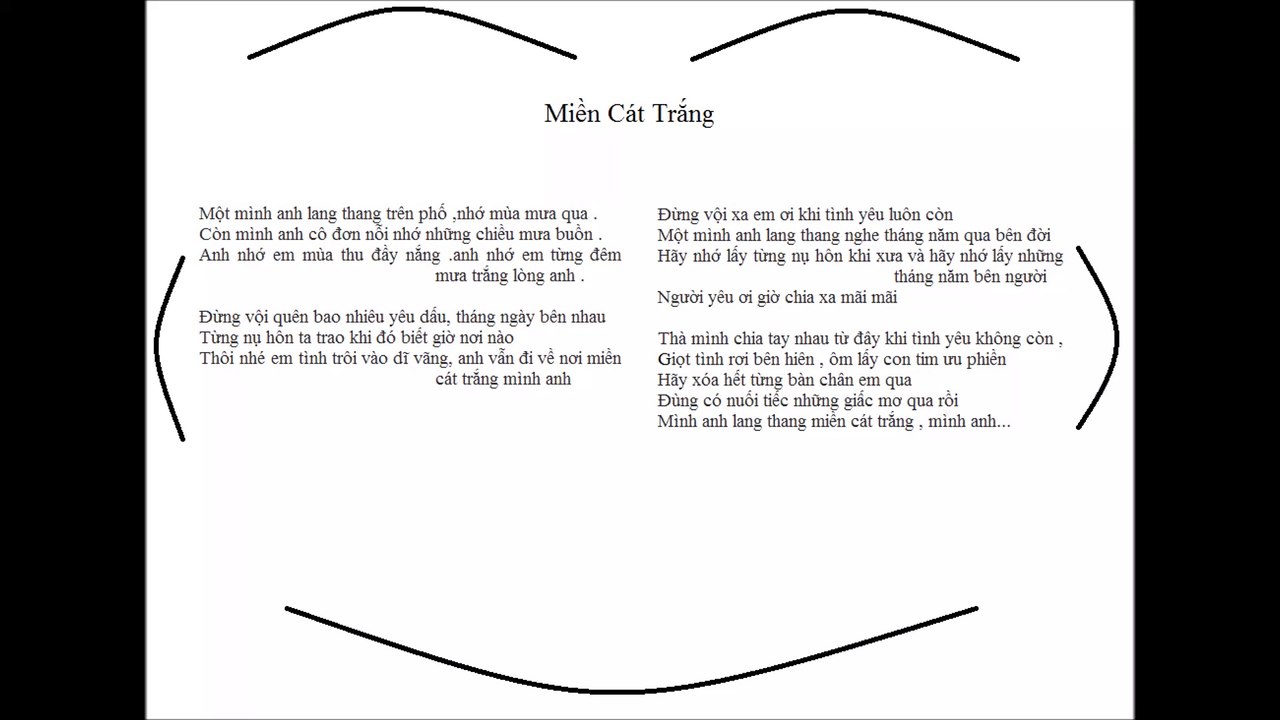 Vietnamese music "White sand strip" Miền Cát Trắng-Quang Vinh