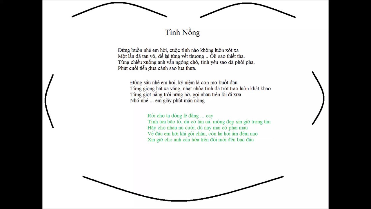 Vietnamese music "Passion love" Tình Nồng-Tô Chấn Phong