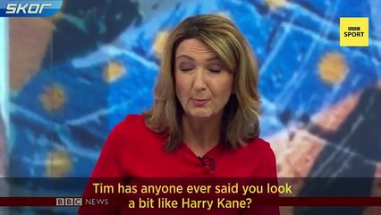 BBC sunucusu Harry Kane'e benzetilince bozuldu