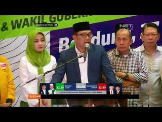 GOOD ELECTION: Kemeriahan Pasangan Rindu Saat Ridwan Kamil Tiba di Markas Pemenangan