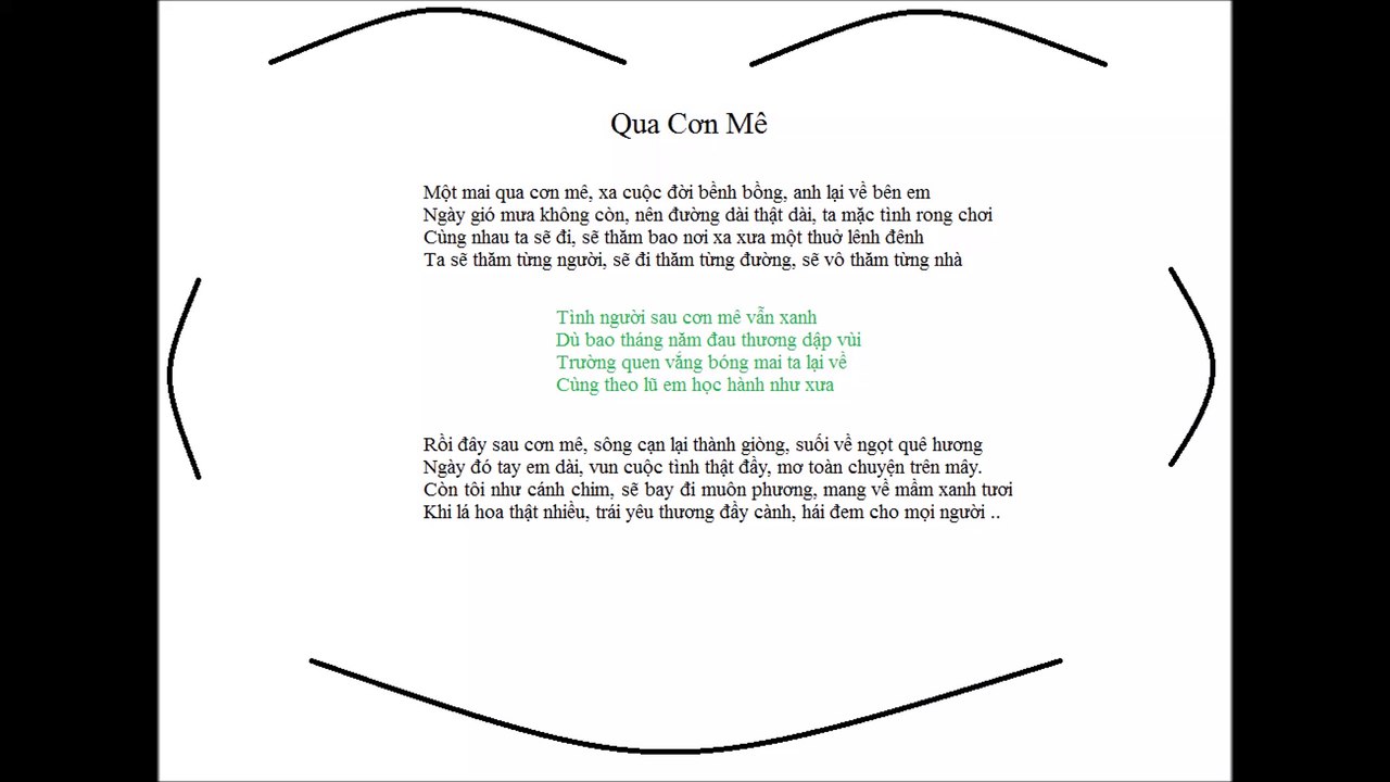 Vietnamese music "After dream" Qua Cơn Mê-Giang Tử