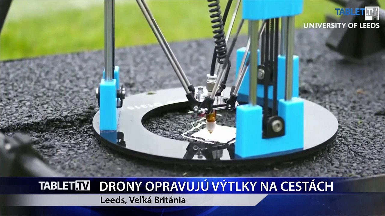 Drony môžu opraviť výtlky na ceste vďaka 3D tlačiarni