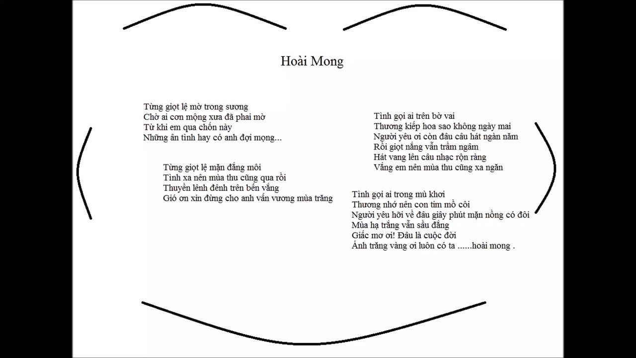 Vietnamese music "Waiting forever" Hoài Mong-Anh Tú