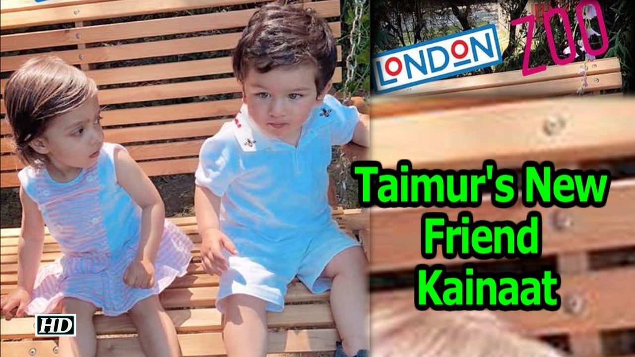Taimur finds a New Friend ,  Kainaat ,  in London
