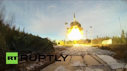 Russia 3A Topol ICBM launched during drills at Plesetsk Cosmodrome