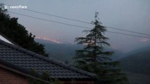 Smoke fills early morning skies over Saddleworth Moor
