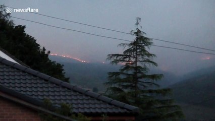 Smoke fills early morning skies over Saddleworth Moor