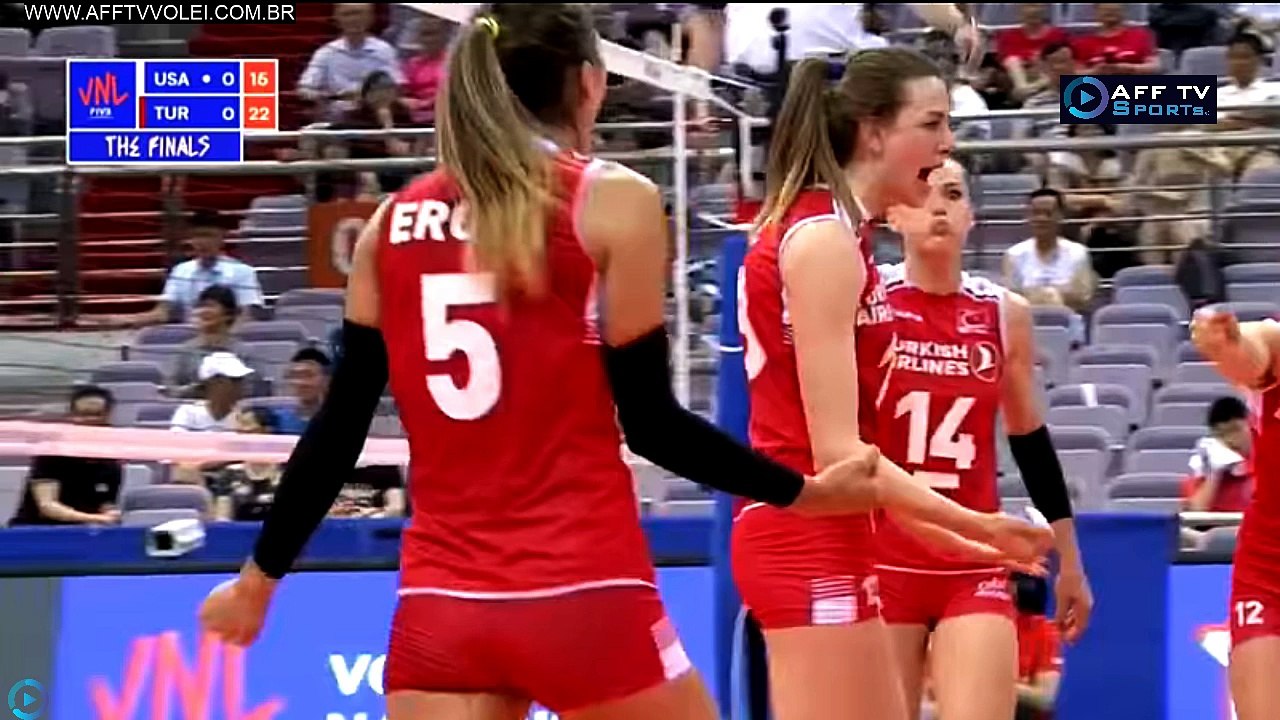 EUA x TURQUIA – LIGA DAS NAÇÕES FEMININA – 27/06/2018