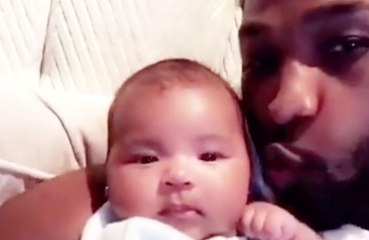 Tristan Thompson shares video of him kissing daughter True