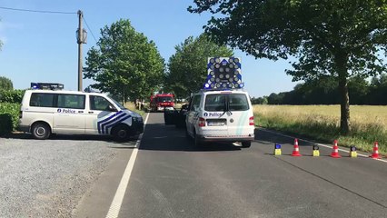 Accident mortel sur la chaussée de Beaumont à Quévy