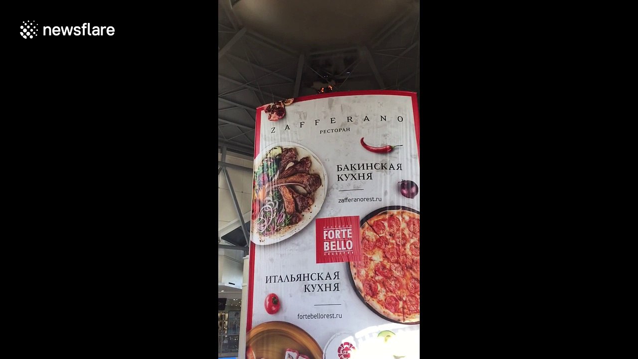 Fire breaks out at Moscow's Atrium shopping mall