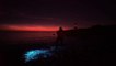 Rare and beautiful bioluminescence on a beach in north Wales