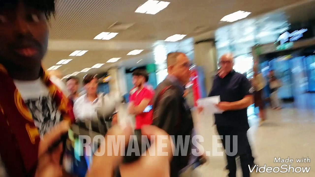 William Bianda arriva a Fiumicino (27/02/2018)