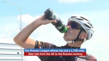 Referee Atkinson cycles to watch England in Kaliningrad