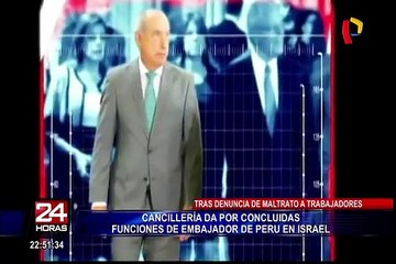 Cancillería dio por terminada funciones diplomáticas de Fortunato Quesada