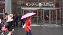 ABD'deki Silahlı Saldırı - New York Times Binası Önünde Güvenlik Önlemleri - New York