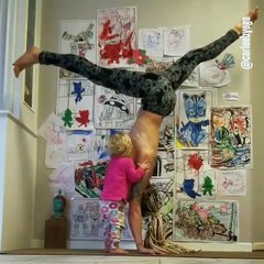 Bir anne ve bebeği!