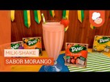 Milk-shake sabor morango — Receitas TudoGostoso