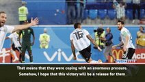 Argentina players crying showed relief - Crespo